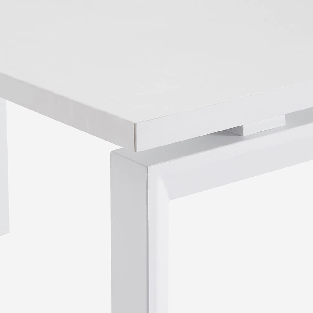 Deskbird | Core Straight Desk – White / White NZ