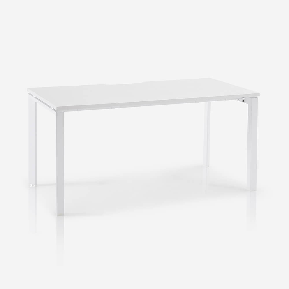 Deskbird | Core Straight Desk – White / White NZ