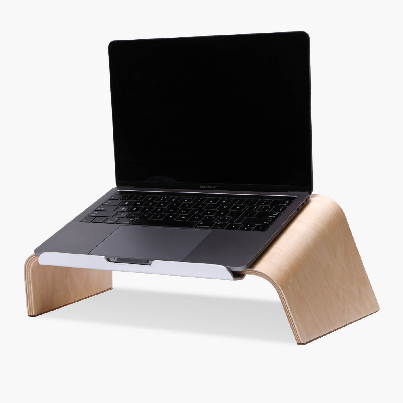 Deskbird | Ergonomic Laptop Stand - Beech Veneer